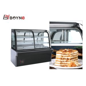 Curve Type Front Opened Refrigerated Cake Display Case Pastry Display Chiller