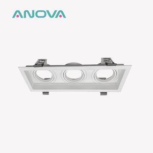 Aluminum Square Spotlight Anti-Glare 90° Rotation 20° Tilt For Commercial