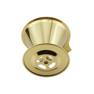 SS304 Paperless Coffee Dripper With Non - Slip Edge , Eco Friendly