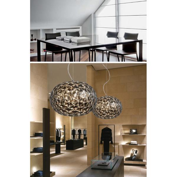 Post Modern Living room Acrylic Oval Ball Chandelier Bedroom Planet Suspension Lamp(WH-MI-385)