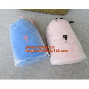 China Biodegradable drawstring laundry poly bag,Cotton string LDPE plastic laundry bag custom poly bag drawstring bag bagease on sale