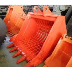 Heavy Duty 52HRC 0.1m3 Excavator Skeleton Bucket