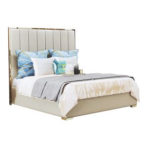 Wholesale Luxury Modern High Headboard Leather Soft Bed SZ-LU004