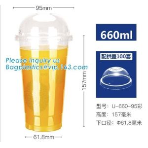 Disposable 100% compostable wholesale CPLA lids for soup bowls,PLA 8oz