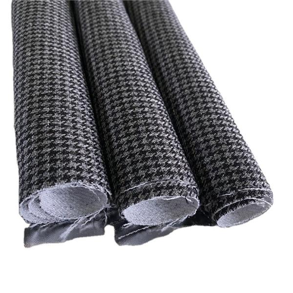 Double-Layer Houndstooth Chivu Fabric for Autumn Winter Coat CHECK FABRIC Width