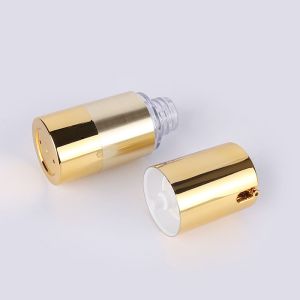 80ml / 100ml Plastic Cosmetic Containers Making Up Bottles Gold Plating