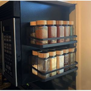 Customized Magnetic Spice Rack for Beverage in Refrigerator Space Saving