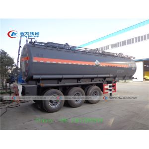 24000L 3 Axle Hydrochloric Acid Sulfuric Acid Liquid Tank Trailer