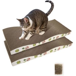 Quality Custom Cat Scratching Board, Corrugate Cat Scratcher for Indoor Cats with Catnip for sale
