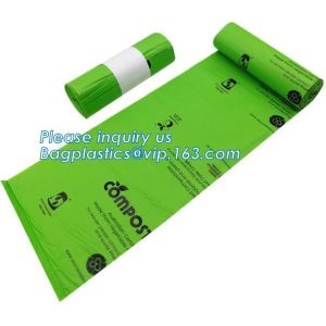 Biodegradable hot sell food waste compostable plastic garbage bag, Biodegradable