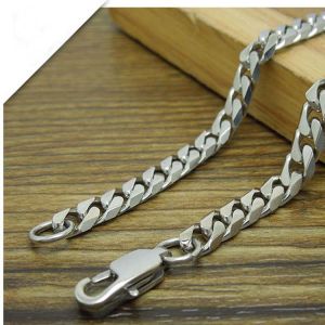 Fashion Titanium Steel 5mm Curb Chain Necklace Korea Style (CE481)