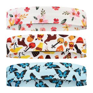 Tiled 38cm Elastic Hip Loop Anti Slip Resistance Band For Exercise Home Sports