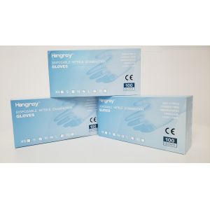 China Powdered Nitrile Disposable Examination Gloves FDA 510K CE on sale