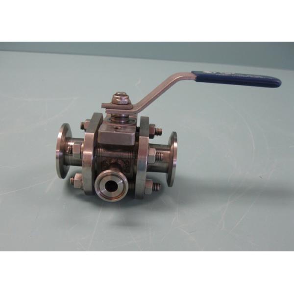 DN10 AISI 304 Stainless Steel Sanitary Valves - Three Way Ball Valve