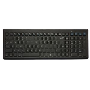 Ergonomics Silicone Wireless Medical Keyboard 106 Keys With Back Pad