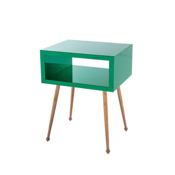 Buy Green Mirror 15.75inch height Coffee Bedside Table Nightstand at wholesale prices