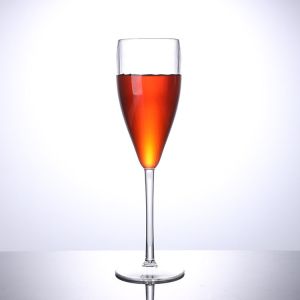 Reusable Plastic Champagne Glasses Party Red Polycarbonate Champagne Flutes