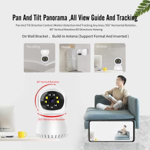 Indoor Tuya Smart Mini Camera Wifi 2.4g/5g Motion Detection Tracking Night