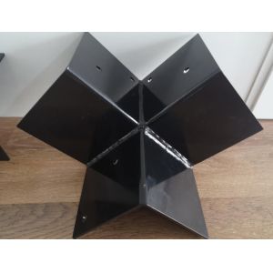 5mm Thickness Pergola Aluminium Steel 4-Way Extension Bracket for Fixed Wood