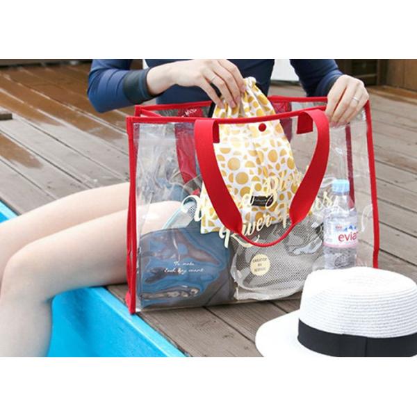 Buy Woman Transparent PVC Bag Shoulder Handle Type For Outdoor Activities at wholesale prices