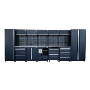 Garage Workstation Tool Storage Cabinet with Wheels and Heavy Duty Metal