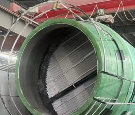 Acid Fume Mist Scrubber Waste Gas Acid Mist Purification Tower FRP GRP Low Maintenance