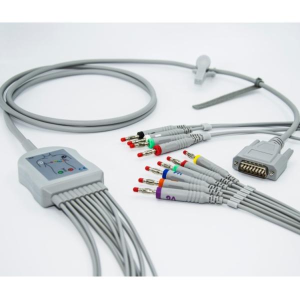 Mortara Banana Plug EKG Cable Set 3.0 Cable Diameter For Patient Monitor