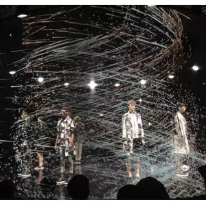 China Fireproof Polyamide Holographic Mesh Screen Motorized High Transparency on sale