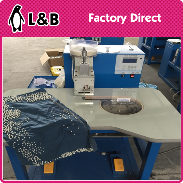 without hole round pearl ABS pearl button with nail for garment accessories