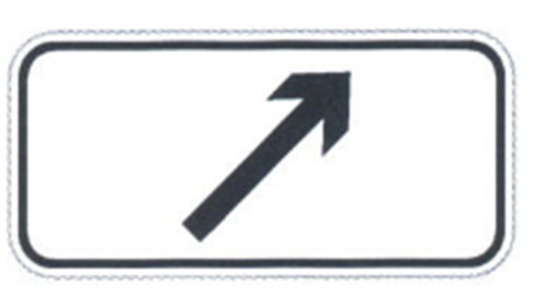 Low Cost Rectangular Shaped Sign Outdoor Direction Sign White and Black Traffic Plate On Sale