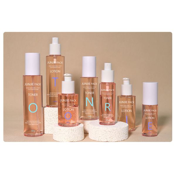 Modern Design Custom PET Perfume Toner 50ml 80ml 100ml 150ml 180ml Spray Lotion Bottle Luxury Plastic Cosmetic Packaging