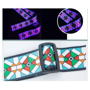 Classical Sublimaton Printing Personalized Guitar Straps OEM / ODM Available