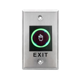 Waterproof No Touch Exit Button , Square Push To Exit Button With Timer