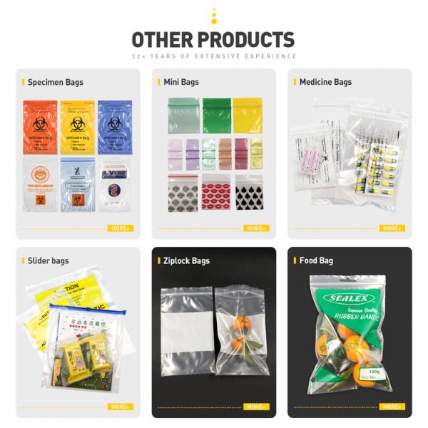 China Factory Clear Custom Printed Flat Opening PE Plastic Bag