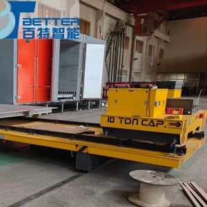 1tons Steel Industrial Electric Transfer Cart with Rails
