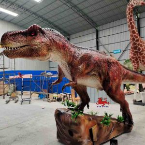 Customized Size Handmade Realistic Animatronic Dinosaur Tyrannosaurus Model with