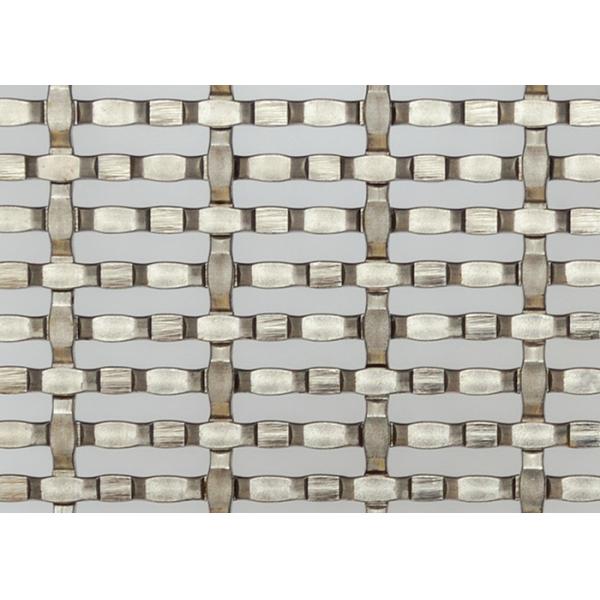 Buy Plain Weave Architectural Woven Wire Mesh Panels 3.3mm Clean Surface at wholesale prices