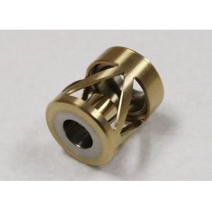 Brass Metal Painted CNC Milling Parts , Rapid Cnc Machining Customized Size