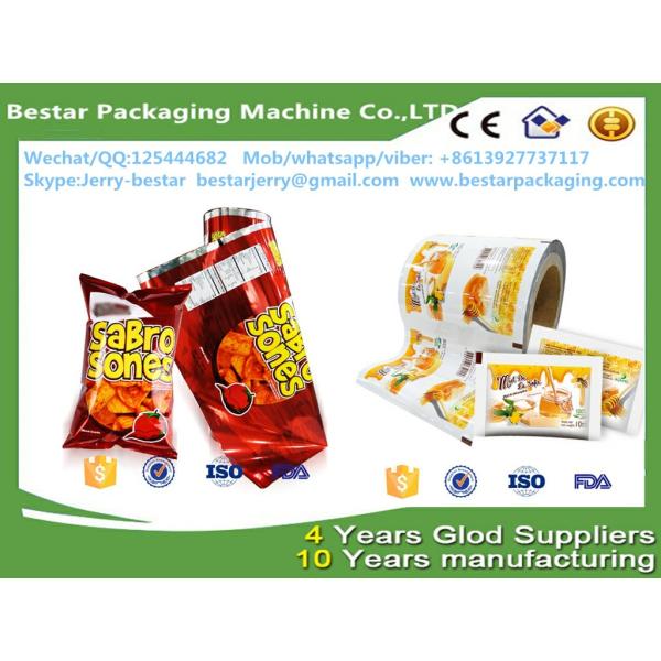 Buy food laminated printed plastic tea packaging film & bestar packaging machine at wholesale prices