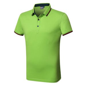 Silk Cotton Custom Embroidered Polo Shirts Athletic Stretch Moisture Wicking