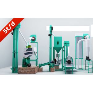 5T Complete Roller Maize Corn Starch Grinding Processing Flour Mill Machine in