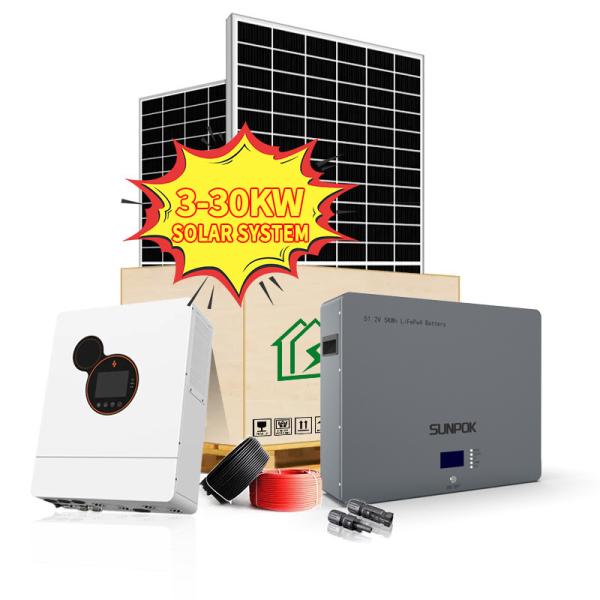 Buy ODM LCD Display Hybrid Solar System Kit On Off Grid Hybrid Solar Panel Power System at wholesale prices