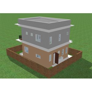 Lightweight Prefab Steel Villa Duplex Steel Frame Apartment Building Galvanized