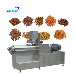 Zhuoheng Pet Food Floating Fish Feed Pellet Machine at Condition with Delta