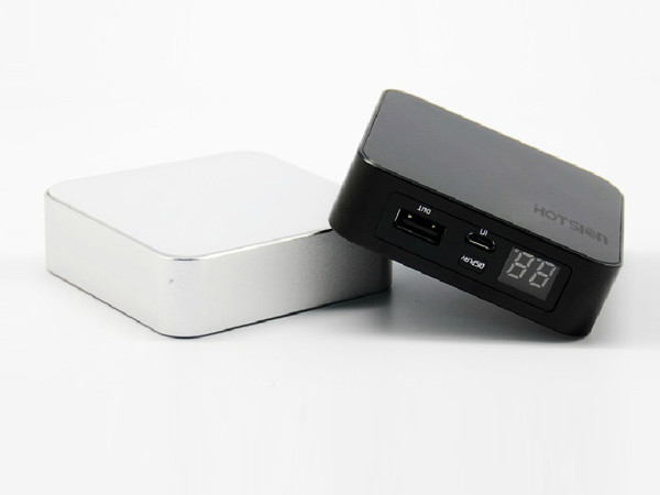 Buy 8000mAh  Polymer Lithium Battery  ABS and Allumium Alloy Mobile Power Bank with LED display at wholesale prices