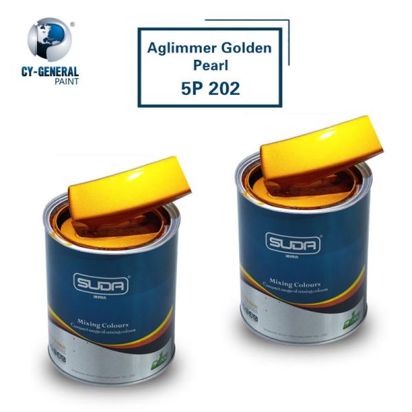 Buy Aglimmer Golden Pearlescent Acrylic Paint Refinish Clear Coat Chemical Resistance at wholesale prices