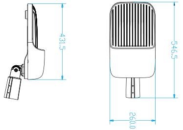 100W 120W Solar Powered Street Lights Outdoor Alloy Aluminum High Light Efficiency
