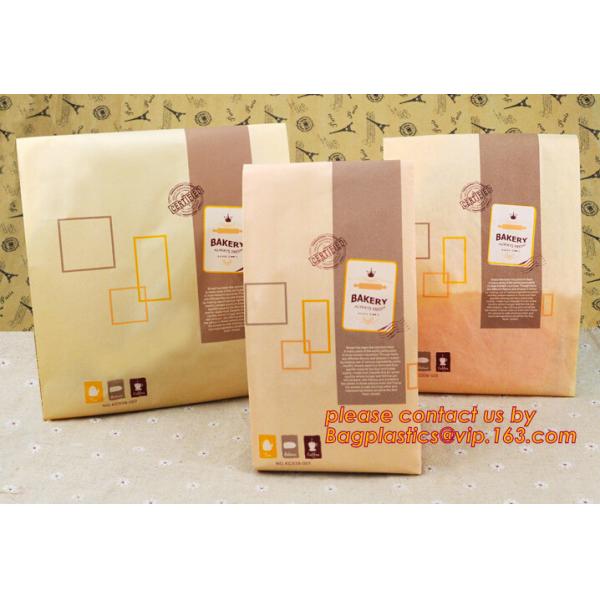 China supplier promotional custom coated bread/sandwich paper kraft bag with