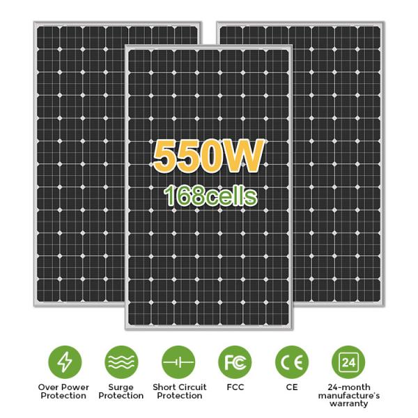 Buy 12V 550W Mono Solar Panel Monocrystalline PV Cell 1000W 11BB at wholesale prices