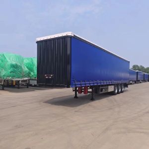 2/3 Box Van Truck/Lorry/Trailer/Curtainsider/Side Curtain Slide Semi Trailers
